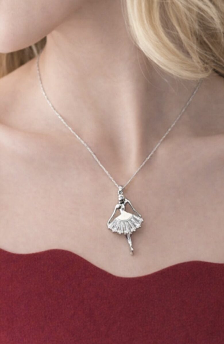 Ballerina Girl Necklace | 925 Sterling Silver | ballet recital Gift | ballet gift | Delivered in Gift Box