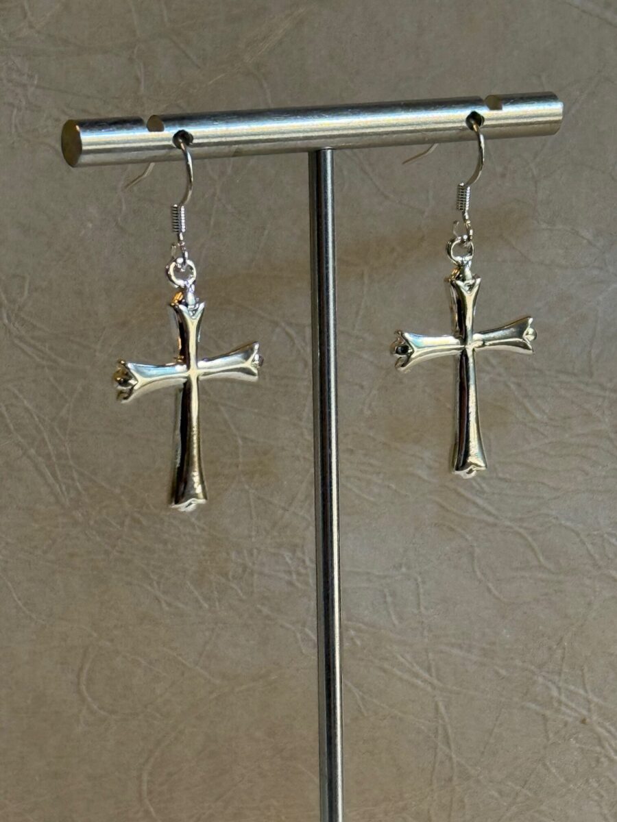 Cross Earrings | 925 Sterling Silver