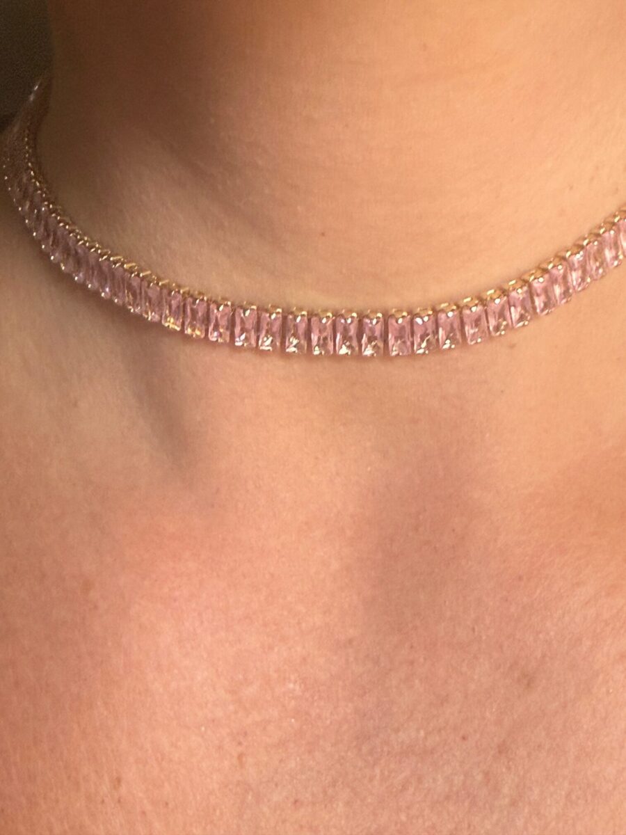 Diamond Choker Tennis Necklace