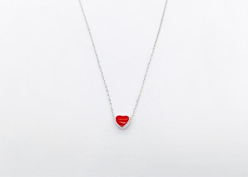 Red Heart Pendant Necklace | 925 Sterling Silver | Gift For Her | Delivered in Gift Box.