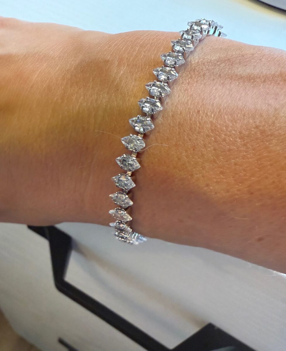 Marquise Elegant Oval Square Cut Tennis Bracelet | 925 Sterling Silver