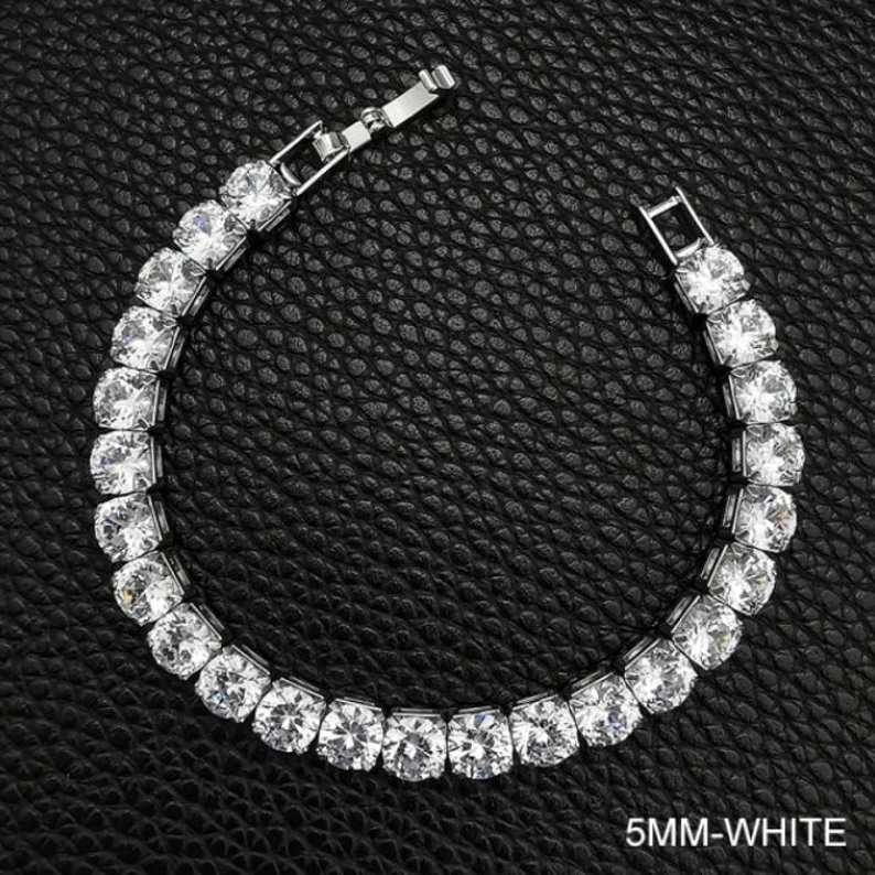 Tennis Bracelet 5MM AAA+D Clarity | 925 Sterling Silver Stamped | Gift for Her | Birthday Gift | Delivered in Gift Box.