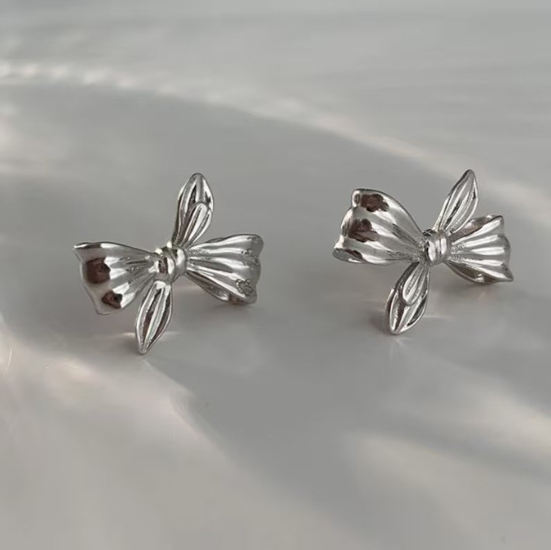 Bow Earrings | 925 Sterling Silver | Stud Earrings | Gift for her