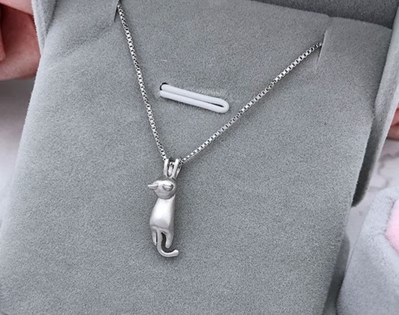 Climbing Cat Necklace | 925 Sterling Silver