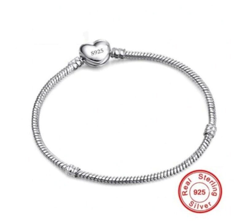 Charm Bracelet | 925 Sterling Silver Stamped | Worn Alone or Add Charms | Gift For Her | Delivered in Gift Box.