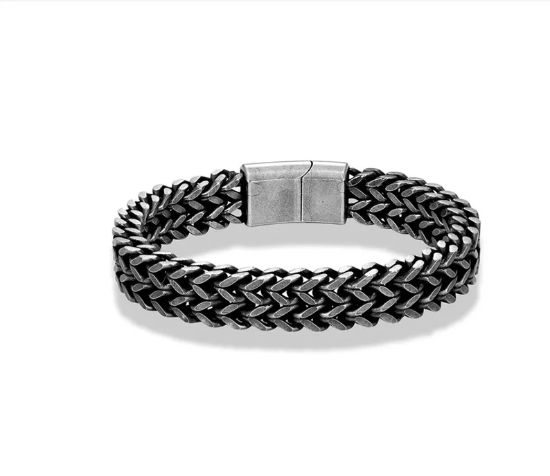 Foxtail Chain Bracelet | Comfort Fit Magnetic Clasp