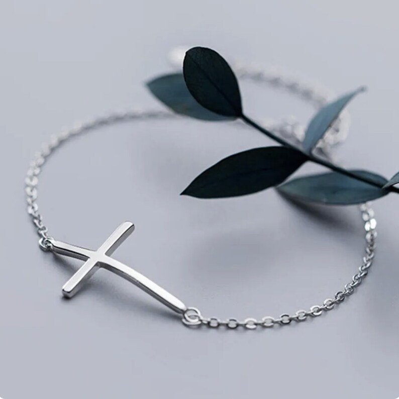 Faith Cross Bracelet | 925 Sterling Silver | Anklet | Delivered in Gift Box