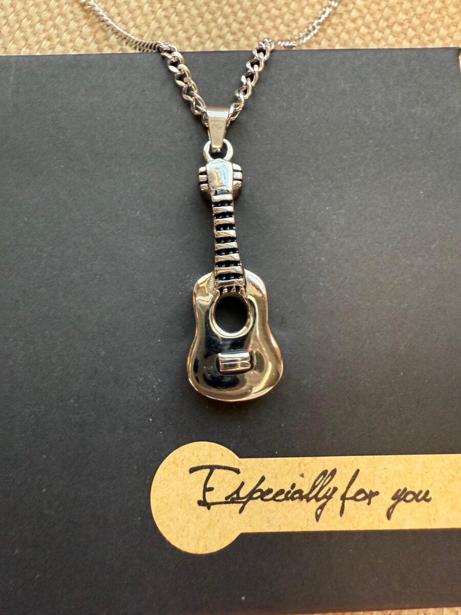 Guitar Necklace | | Stainless Steel | Gift for Him or Her