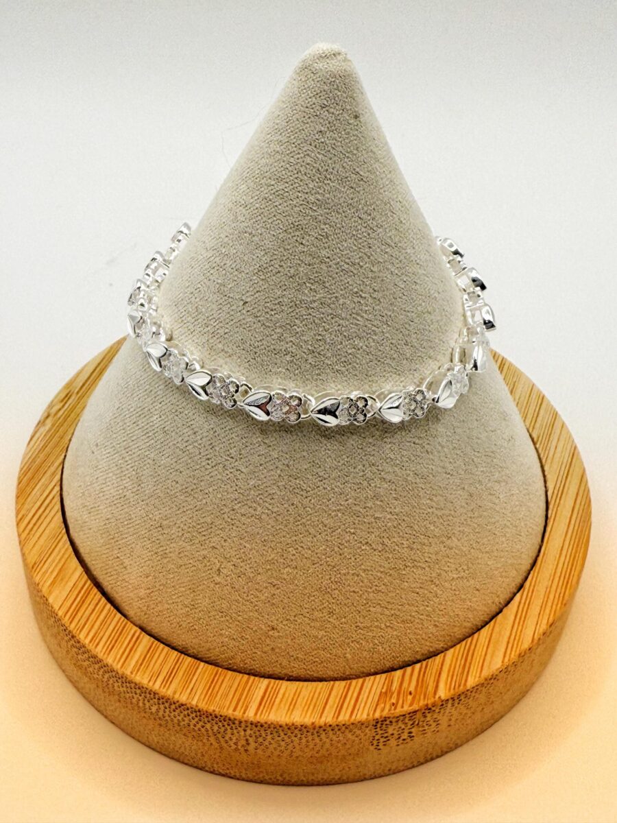 Heart Clover Bracelet | 925 Sterling Silver