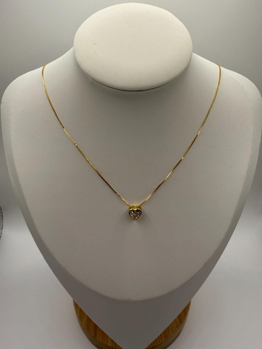 Heart Diamond Necklace | 925 Sterling Silver | Gift for her | Delivered in Gift Box