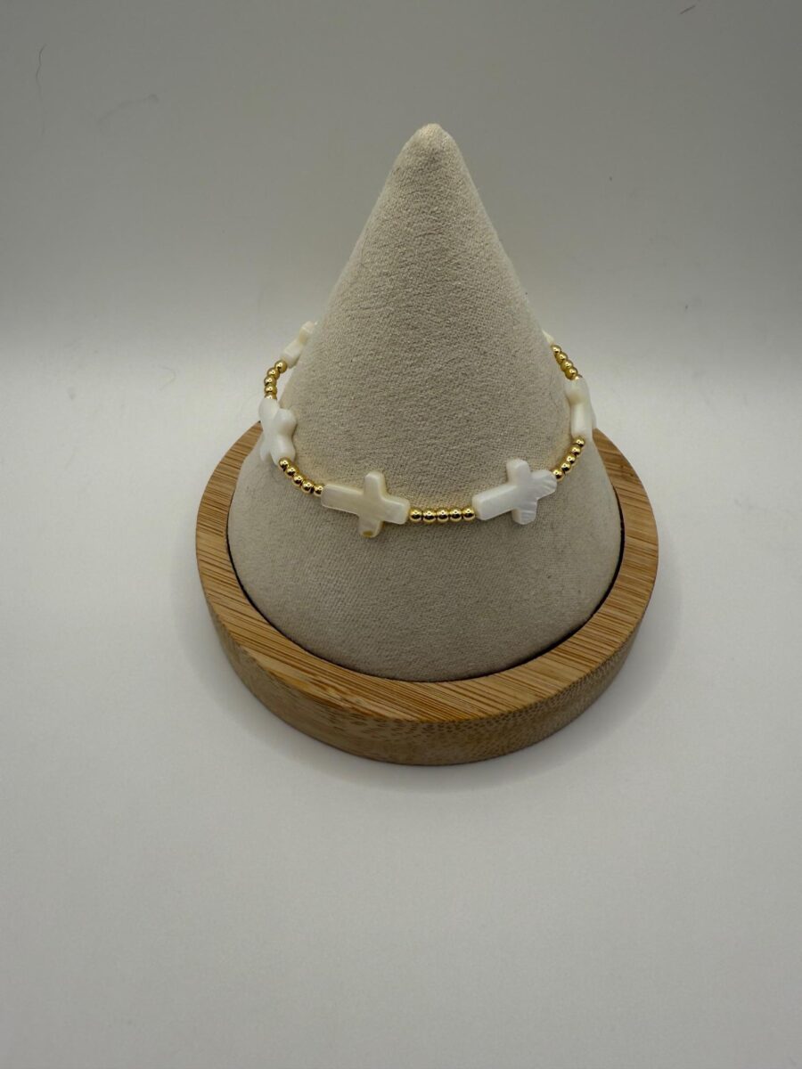 Natural Shell Cross Bracelet